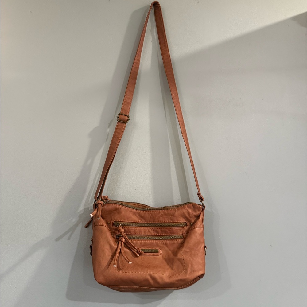 Stone & Co. Tan Leather Crossbody Bag